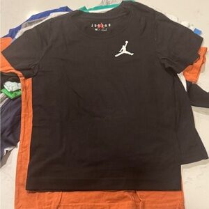Jordan Kids Black Tee with Iconic Logo